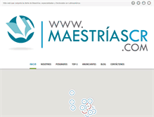 Tablet Screenshot of maestriascr.com